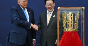Monarch-loving Trump gifted golden crown once worn by South Korean kings