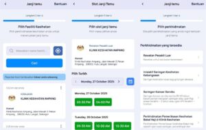 MySejahtera Menambah Ciri Tempahan Janji Temu Klinik Kesihatan Secara Terbina