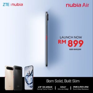 Nubia Air Kini Dijual Di Malaysia Pada Harga RM1099