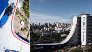 Pemain papan luncur Brazil cipta rekod dunia meluncur dari bangunan 22 tingkat