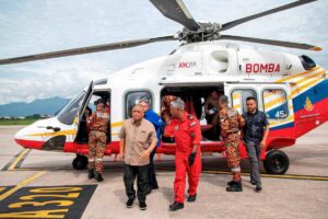 Perak menteri besar conducts aerial survey of 15 disaster hotspots