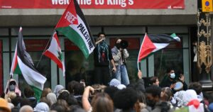 Pro-Palestinian protests flare in UK on anniversary of Hamas attack