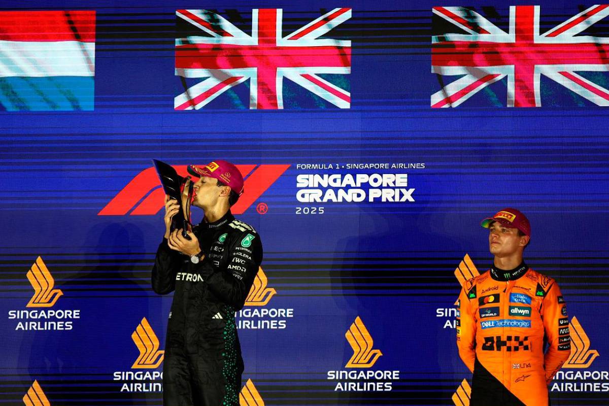 Russell wins Singapore Grand Prix as McLaren claim constructors’ title