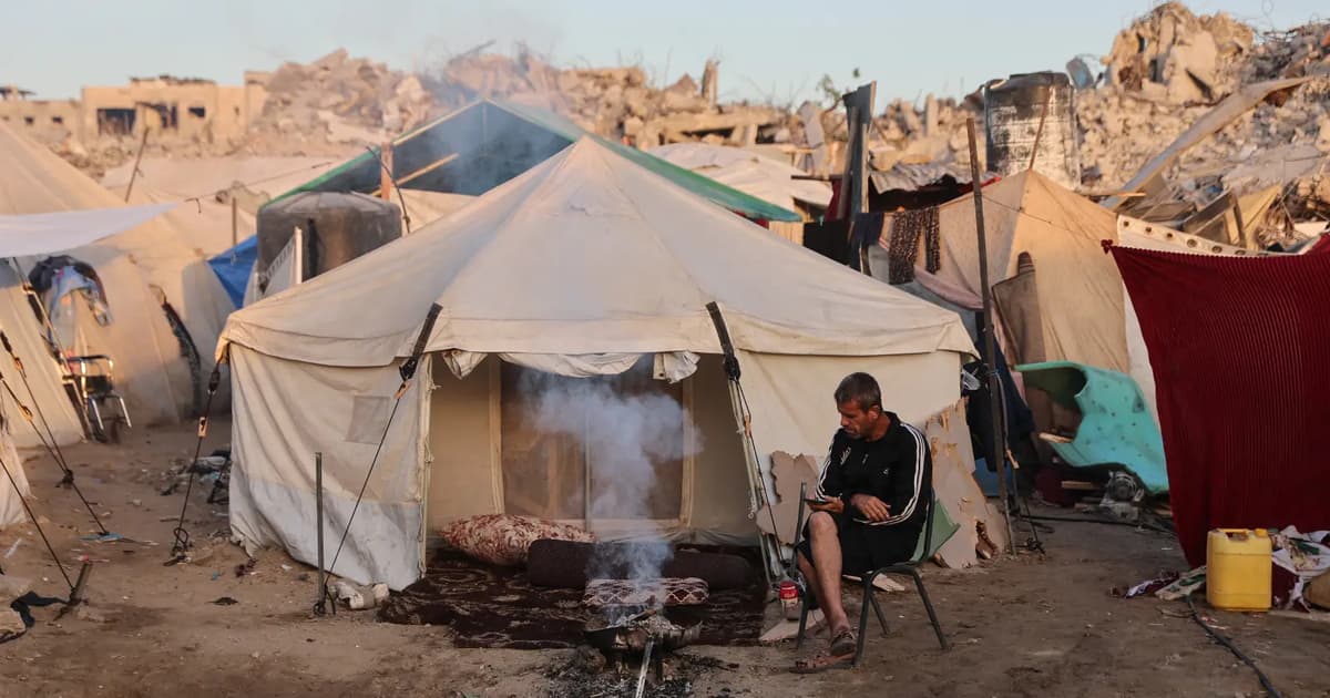 Sick of tents, many displaced Gazans still cut off from home