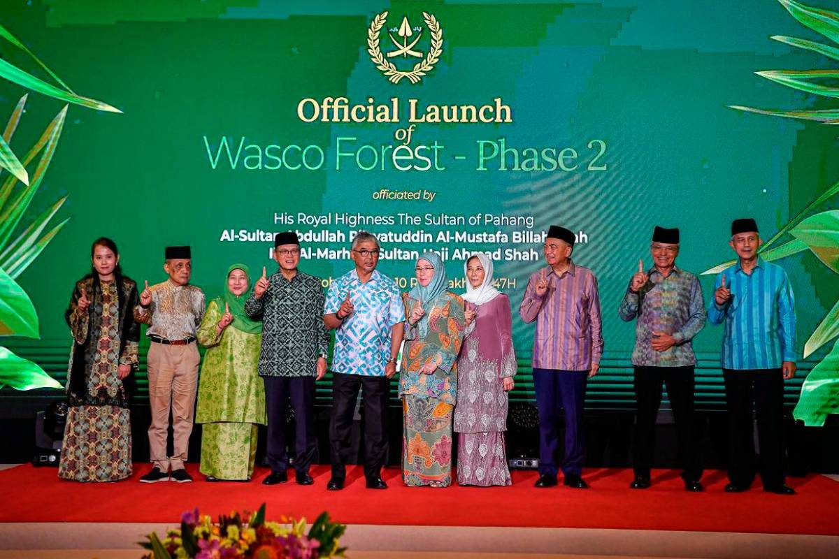 Sultan Pahang berkenan lancar program penanaman pokok Wasco Forest Fasa 2