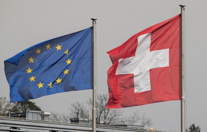 Swiss backers of EU deal get boost from influential centre-right party