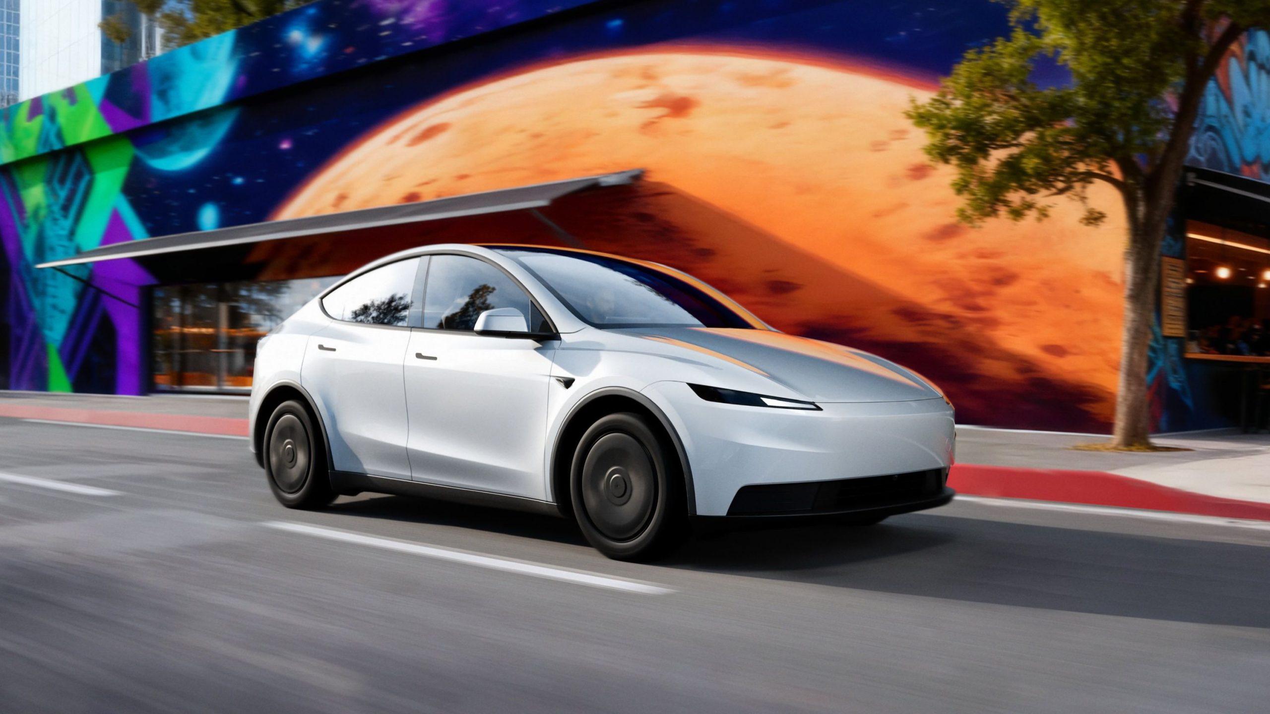 Tesla Model 3 and Model Y "Rahmah": Fabric seats, manual-adjustable steering, no auto steer and no rear display