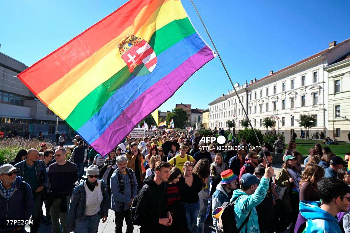 Thousands defy ban to attend Pride march in Hungarian city Pecs