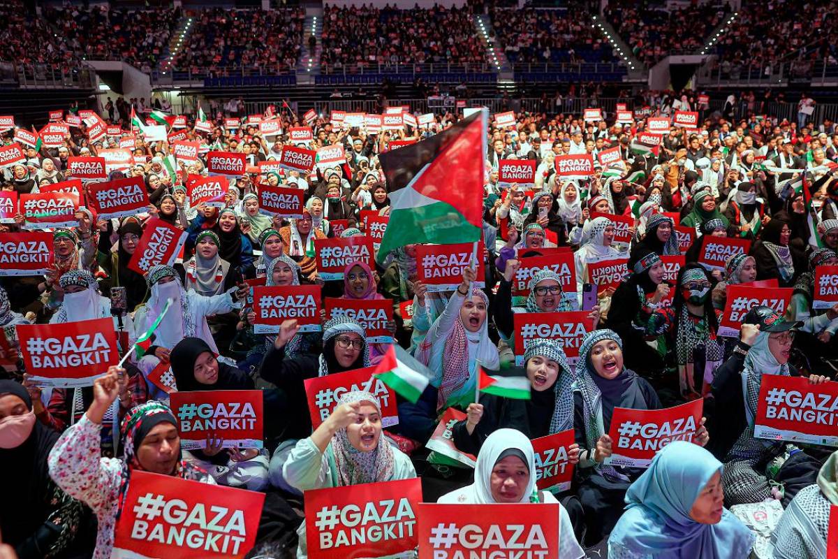 Thousands gather at Axiata Arena in solidarity with Gaza rally