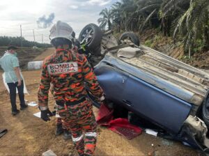 Tiga warga asing maut di Jalan Lahad Datu-Sandakan