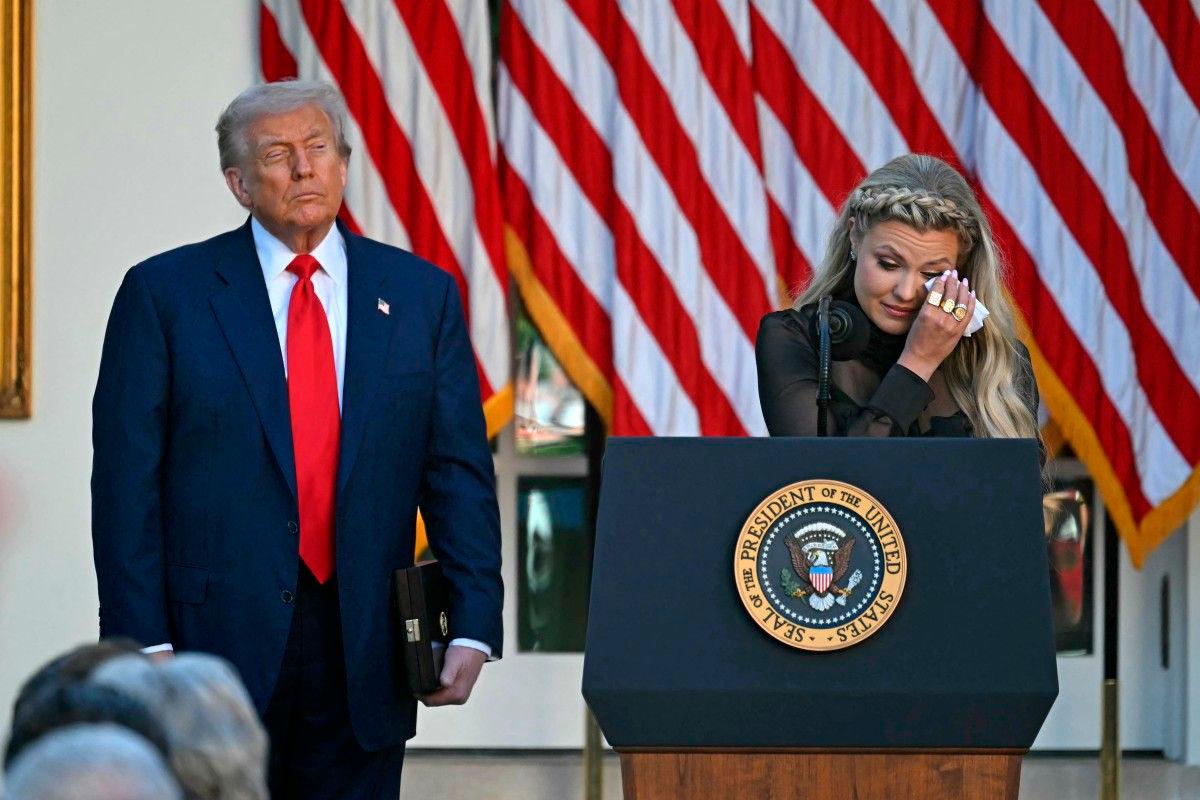 Trump hails ‘martyr’ Charlie Kirk at posthumous medal ceremony