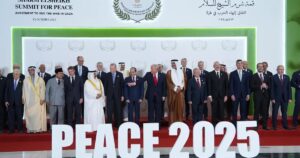 Trump hails ‘tremendous day for Middle East’ as leaders sign Gaza declaration
