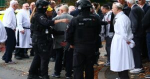 Two dead in attack near UK synagogue, suspect shot by police