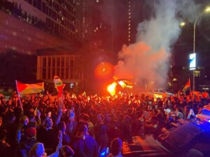 Ultras Malaya gather at US Embassy in protest against Israel's blockade of GSF