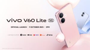 Vivo V60 Lite 5G Bakal Dilancarkan Di Malaysia Pada 9 Oktober 2025