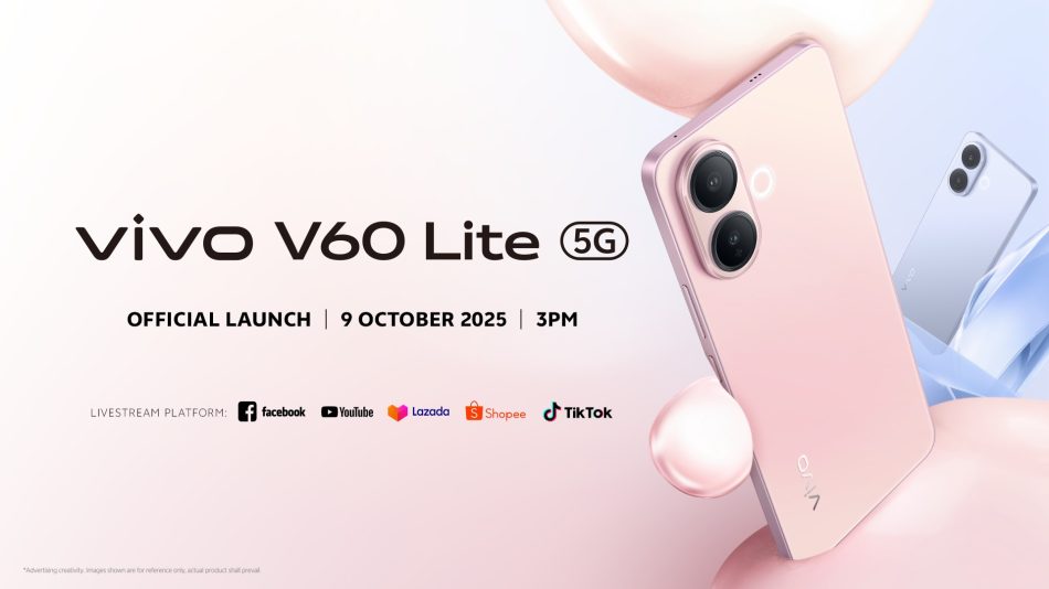 Vivo V60 Lite 5G Bakal Dilancarkan Di Malaysia Pada 9 Oktober 2025