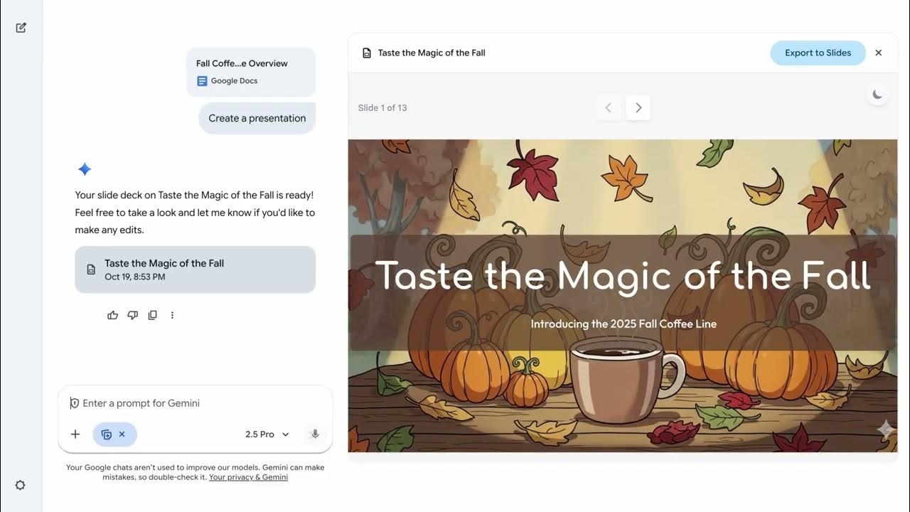 Google Gemini Canvas Presentations