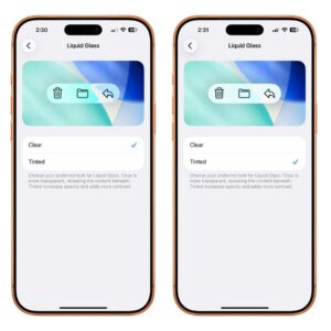 iOS 26.1 Memberikan Pilihan Untuk Mengubah Tahap Telus Cahaya Liquid Glass