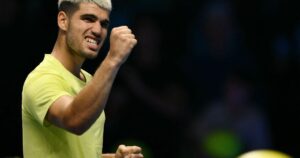 Alcaraz fights back to beat Fritz at ATP Finals