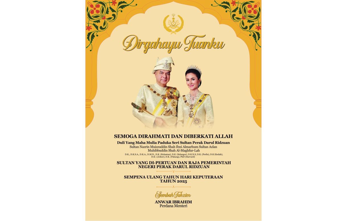 Anwar congratulates Sultan Nazrin on birthday