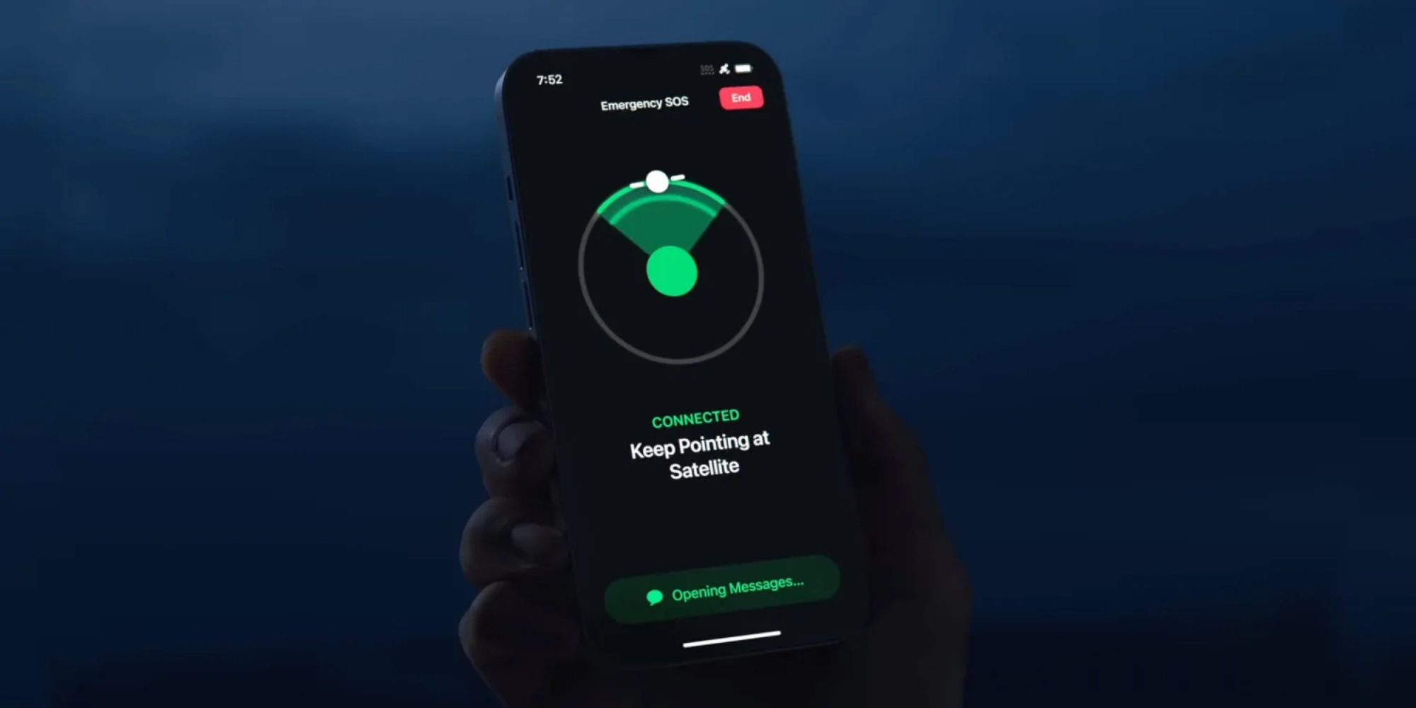 apple iphone satellite