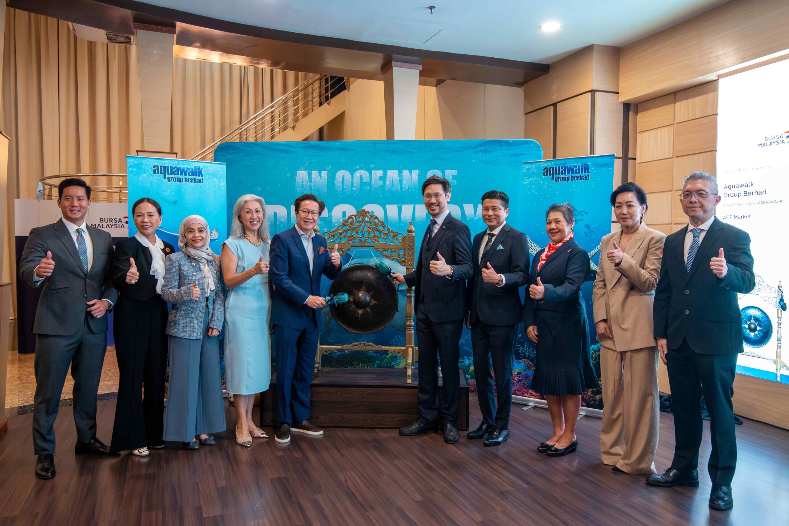 Aquawalk tampil di Pasaran ACE pada 30 sen sesaham