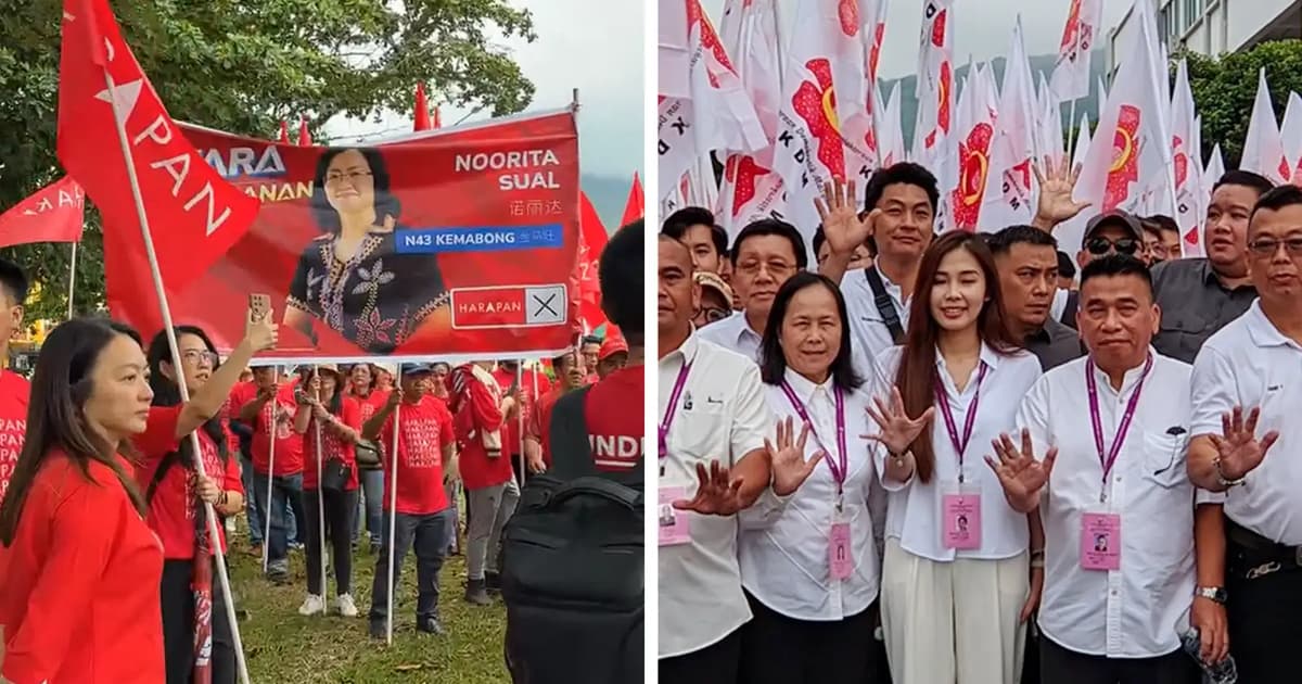 Candidates march to nomination centres as Sabah polls campaign begins