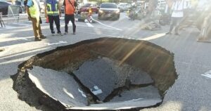 Cave-in reported on Penang’s Jalan Dato Ismail Hashim