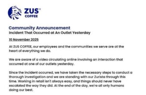 Coffee chain expresses full support for employee seen verbally abused in viral video