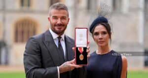 David Beckham knighted for services to sports and charity