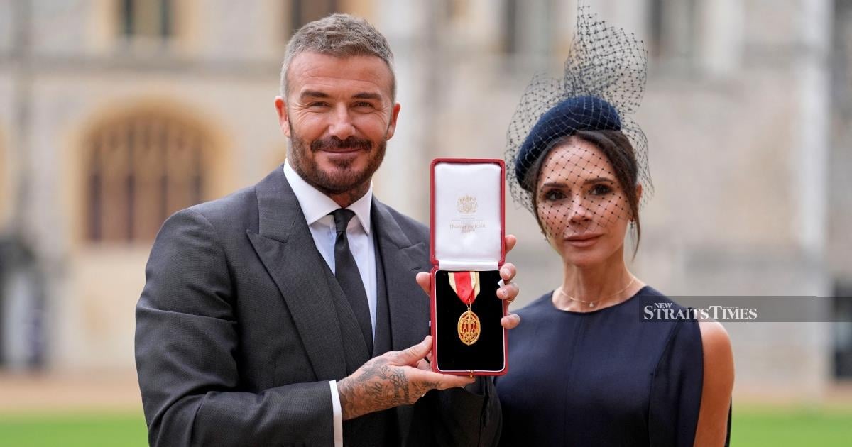 David Beckham knighted for services to sports and charity