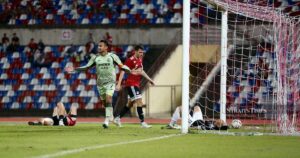 Faisal Halim tames the Rhinos at Likas