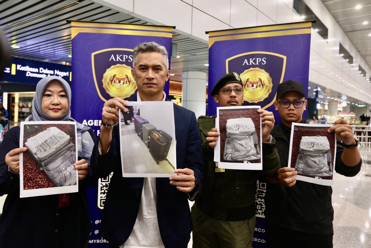 Four nabbed with 86kg cannabis worth RM8.3mil in Penang Airport