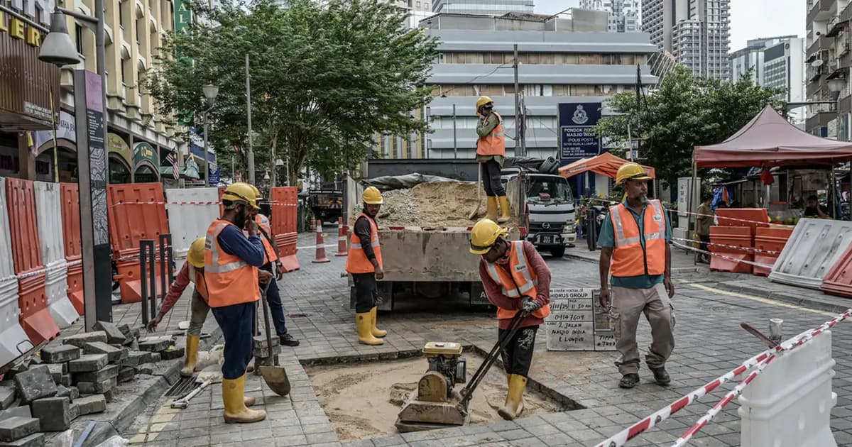 Jalan Masjid India reopens after repairs to subsided road