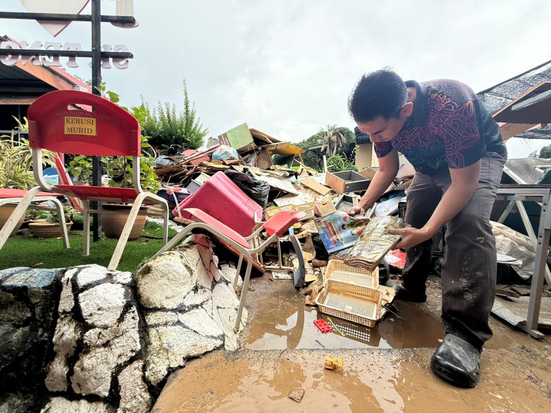 Kemusnahan banjir di Sekolah Tengku Budriah, terburuk dalam 15 tahun