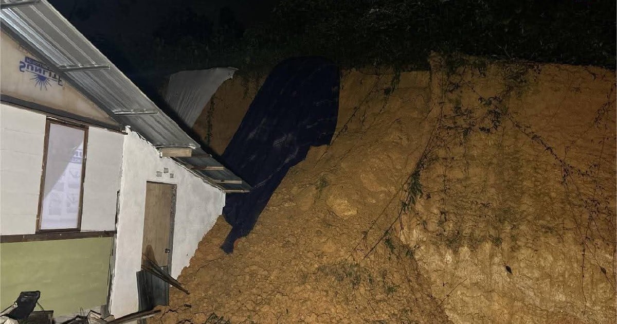 Landslide force family to evacuate in Hulu Selangor