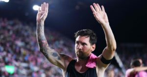 Messi visits Barca's revamped Camp Nou, hopes to return
