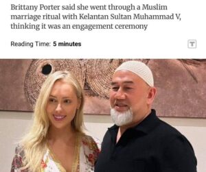 Portal dakwa Sultan Kelantan berkahwin penyanyi AS