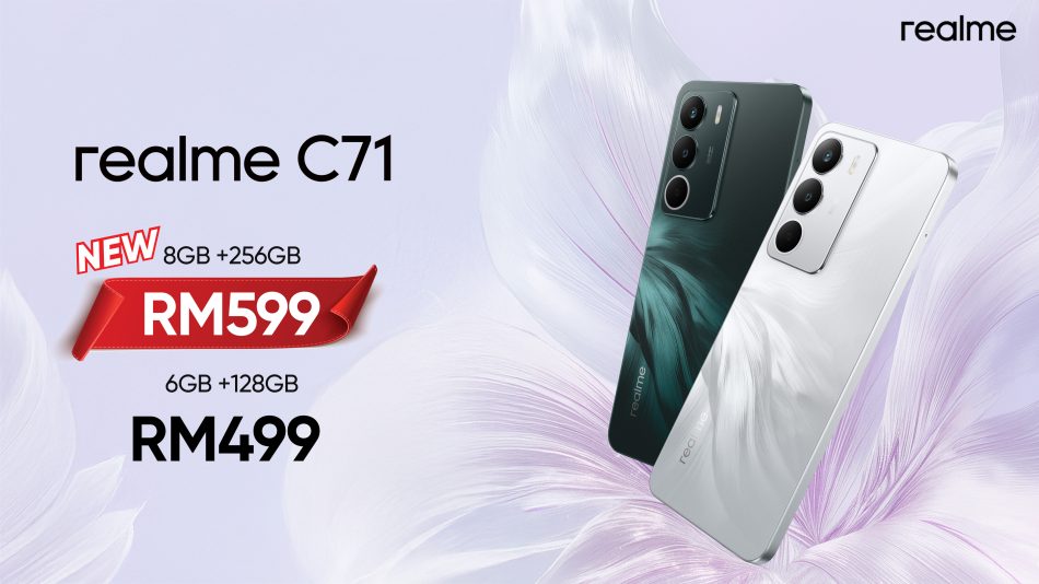 Realme C71 Kini Ditawarkan Dengan Pilihan Storan Lebih Besar – Harga RM599