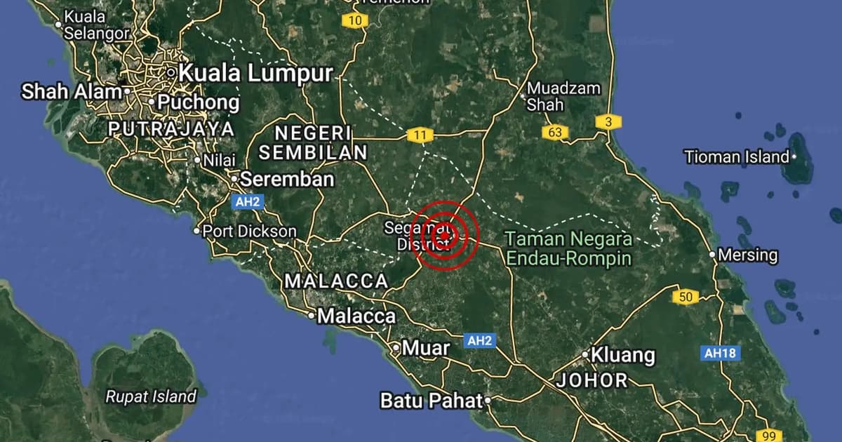 Segamat hit by minor 2.7-magnitude quake