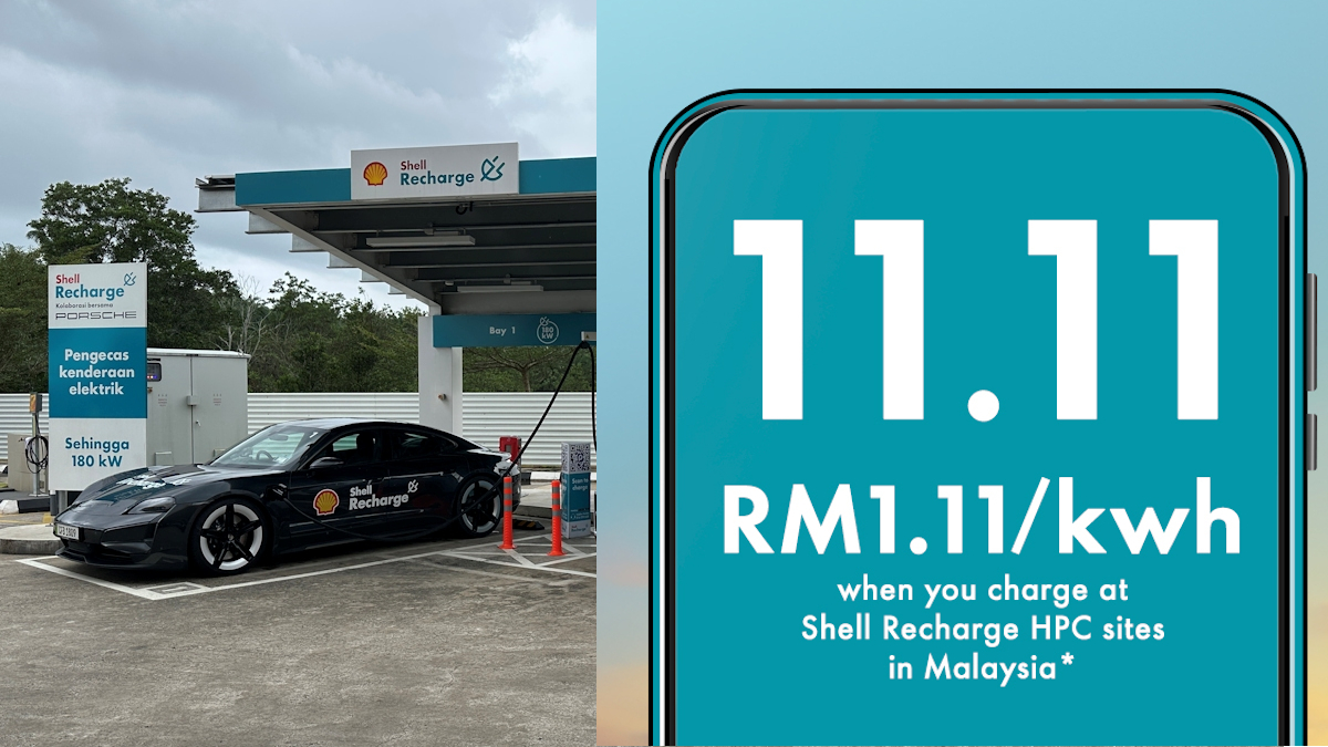 Shell Recharge to offer RM1.11 per kWh charging fee on 11 Nov