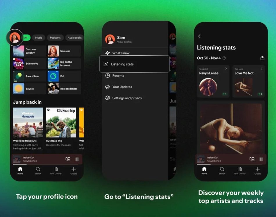 Spotify Kini Menawarkan Wrapped Secara Minggu
