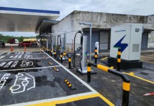 TNB Electron 240kW EV DC Charger at Petron Keratong Muadzam