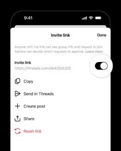 Threads Hadir Dengan Pautan Jemputan Ke Perbualan Berkumpulan