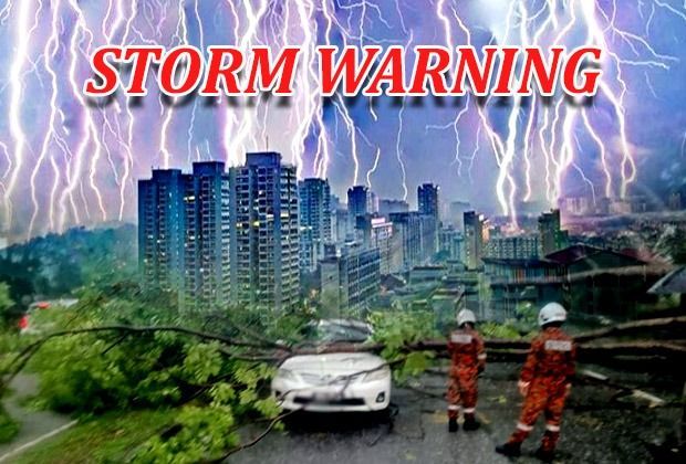 Thunderstorm warning issued for nine states and KL
