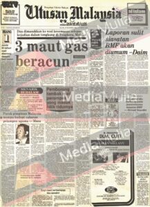 Tiga maut tragedi gas beracun di Melaka