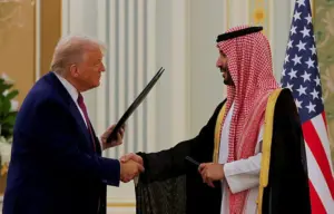Trump hosts Saudi prince in first US visit since Khashoggi killing