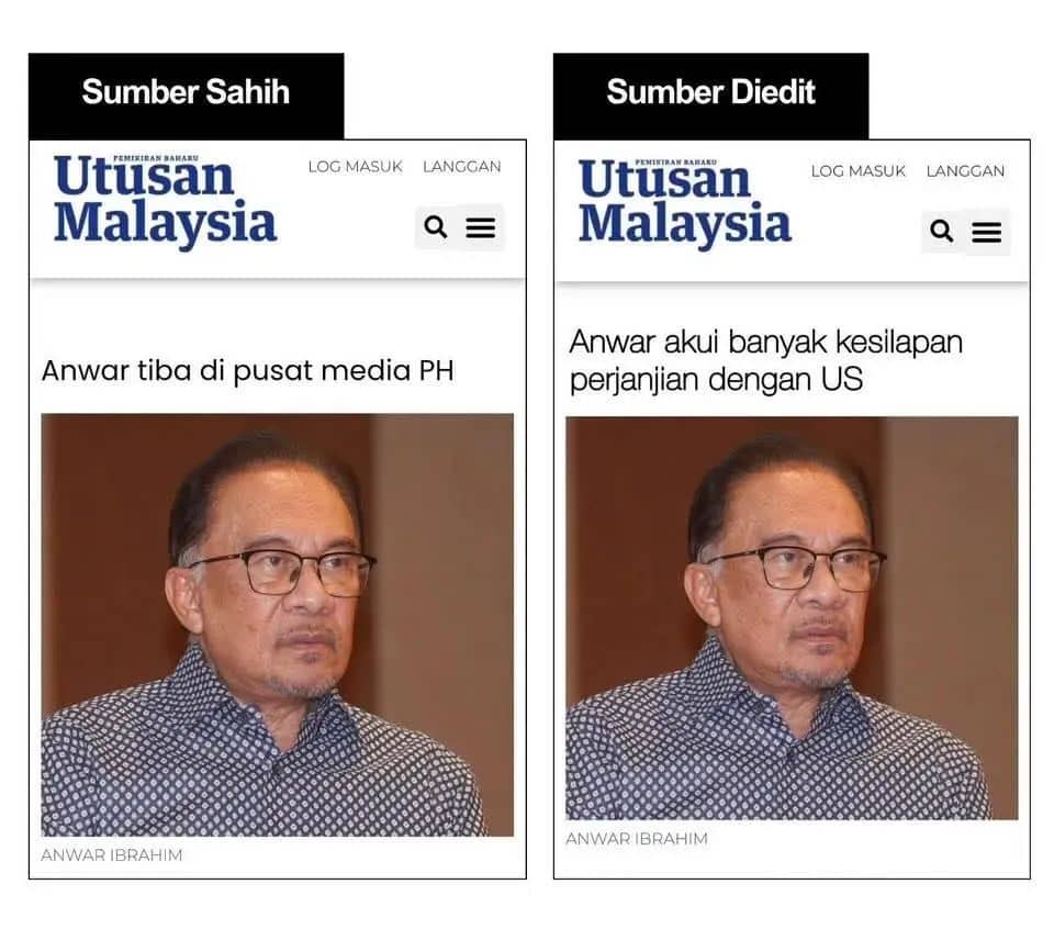 Utusan Malaysia buat laporan polis terhadap hantaran fitnah guna logo akhbar