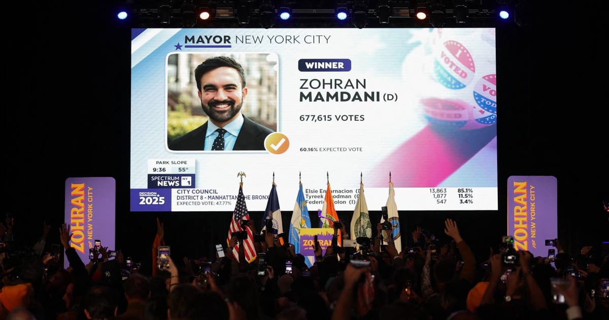 Zohran Mamdani wins NYC mayoral race, capping meteoric rise