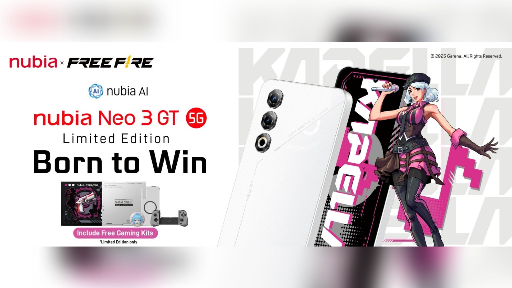 nubia Neo 3 GT White Hailstone Limited Edition